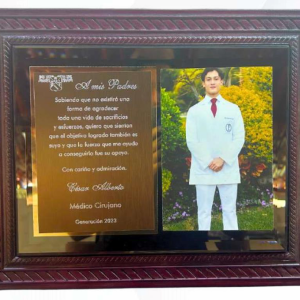 DIPLOMA Y FOTO INDIVIDUAL ESPEJO